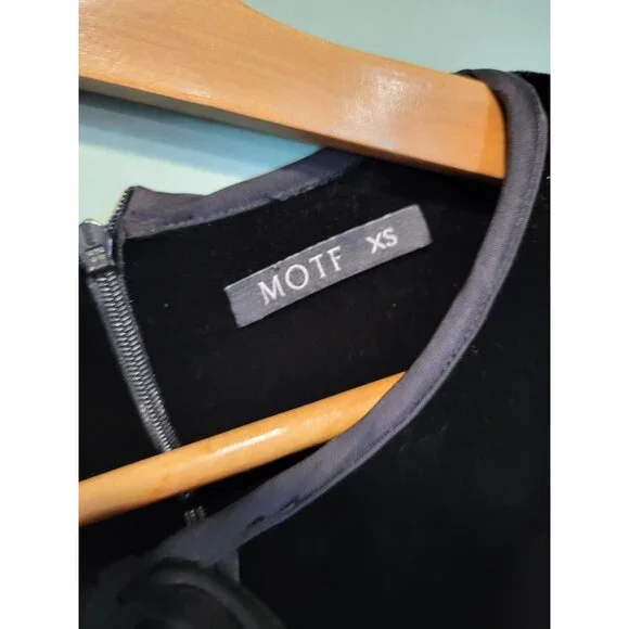 Black Velvet Long Sleeve Dark Cottagecore Whimsygoth Fairygrung Midi Dress Sz XS - Picture 5 of 7